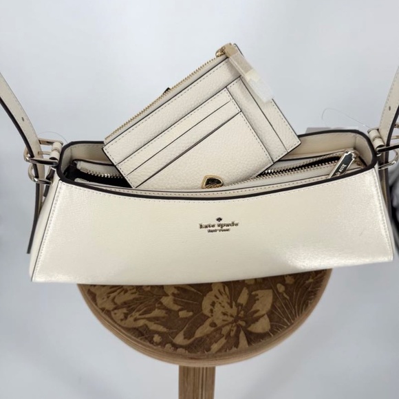 NWT Kate Spade Bundle Frankie Meringue Bag and Kayla Large Cardholder - Picture 4 of 17